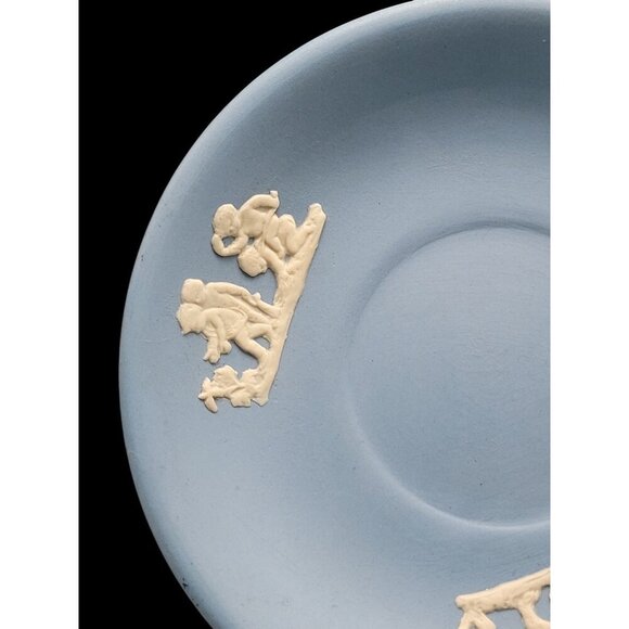 Dudson Hanley Jasper Ware Plate 5.25" Cherubs Lion Bird & Dear Vintage 1945 - Picture 4 of 8